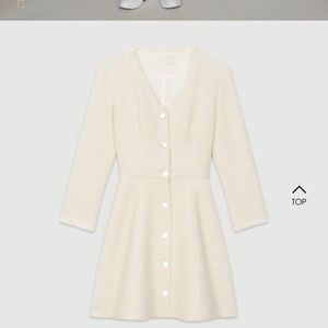 TWEED-STYLE TRAPEZE DRESS